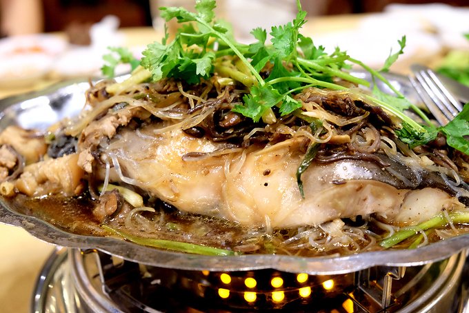 Món cá lăng hấp