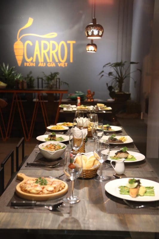 Carrot Restaurant là một trong top các nhà hàng ăn tối lãng mạn ở Đà Lạt