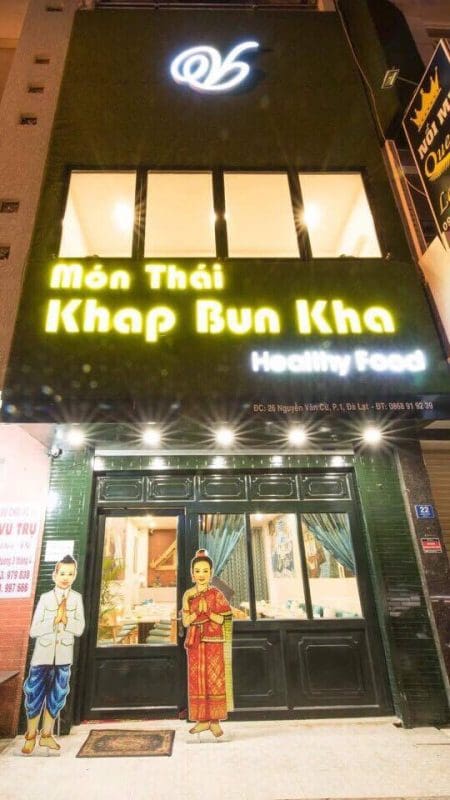 Quán Thái Khap Bun Kha là một quán ăn đêm Đà Lạt ngon nổi tiếng
