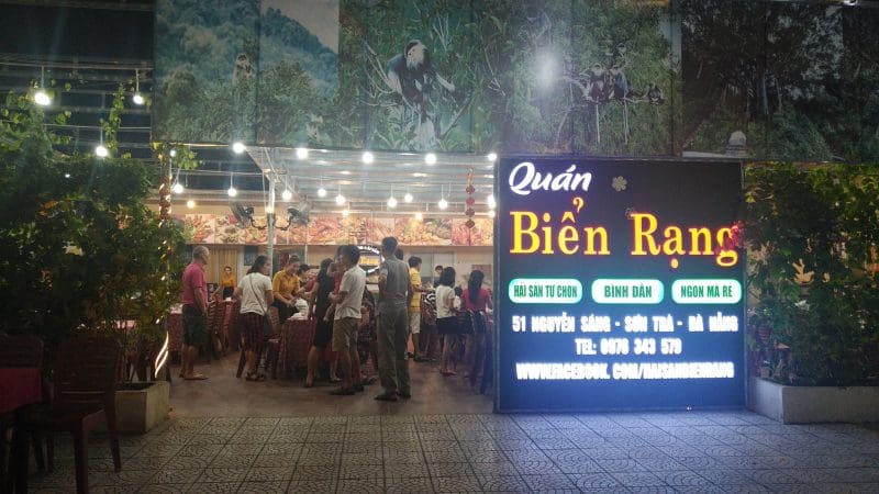 Nhà hàng hải sản nổi tiếng tại Đà Nẵng - Biển Rạng