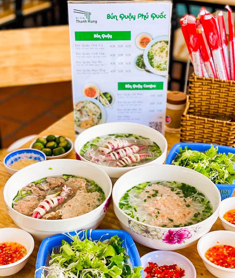 Bún Quậy Thanh Hùng là một trong những quán ăn ngon và rẻ ở Phú Quốc