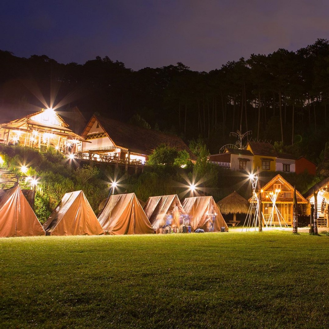 Làng cù lần - địa điểm cắm trại hấp dẫn tại TP Đà Lạt