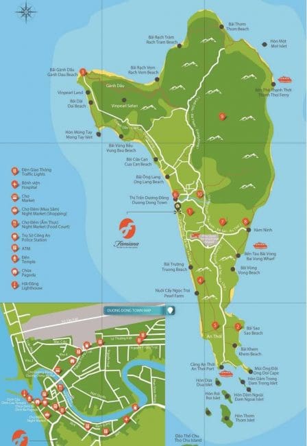 Bản đồ hành chính Phú Quốc Việt Nam