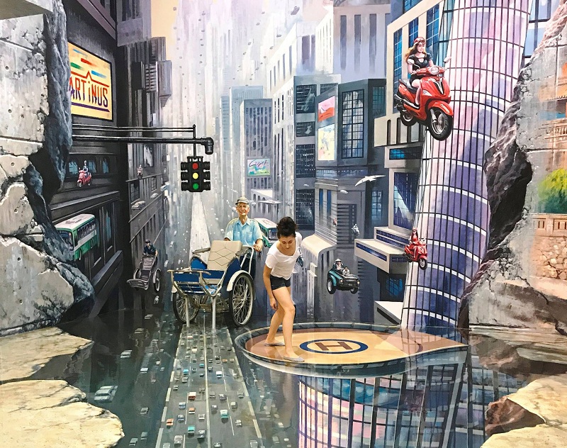 Bảo tàng tranh 3D Art In Us là một địa điểm nổi tiếng ở Sài Gòn có sức hút với giới trẻ