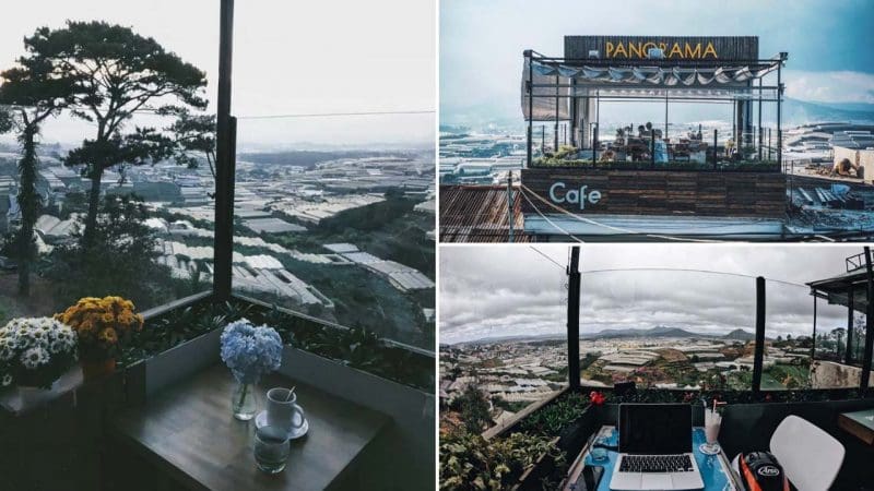 Cafe Panorama Đà Lạt – Quán cafe đẹp ở Đà Lạt lơ lửng giữa trời