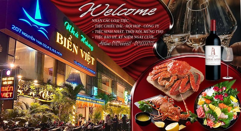 Nhà hàng Biển Việt - quán nhậu quận 5 sang trọng