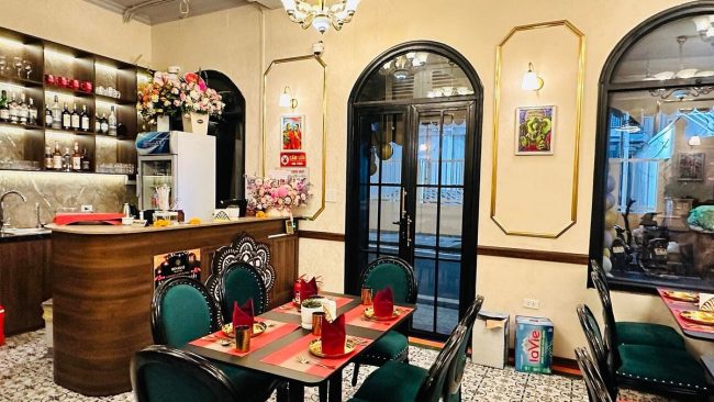 Kiến trúc sang trọng của nhà hàng