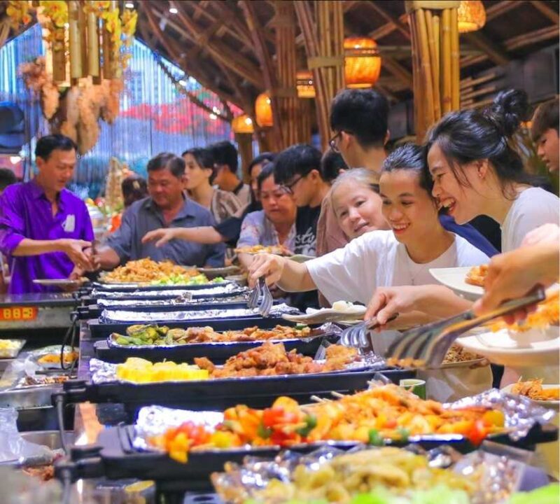 Quán Vườn Cau Bến Xưa – quán ăn tại Quận 12