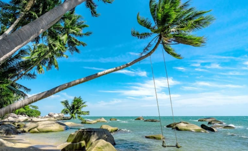 Bãi tắm Cây Dừa Nghiêng