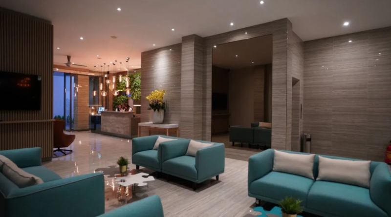 Sảnh chờ ấm cúng của The Luxe Hotel Dalat